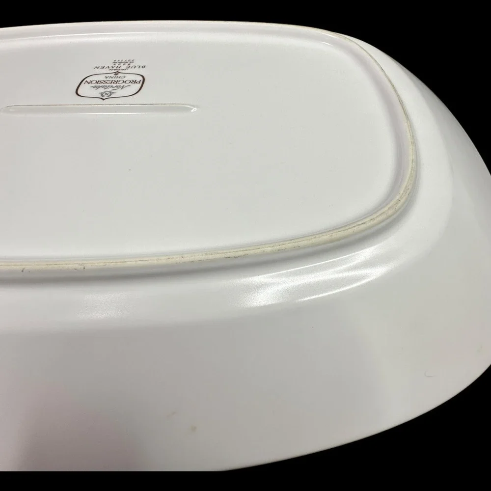 Blue Haven Noritake‎ Oval Vegetable Serving Bowl Rectangle Serving Platter 9004